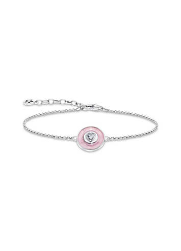 Beau Bracelet Thomas Sabo 925 Argent Bracelet À Charms Avec 8 Pendentifs