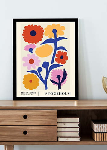 The Art Group Flower Market Stockholm Framed Print | Freemans