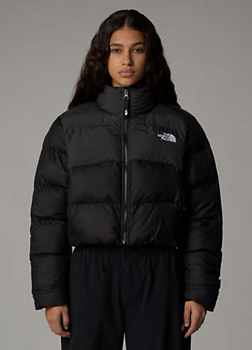 New The North Face women’s jacket outlets Large gray quilted style