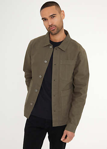 Button Up Collared Neck Jacket