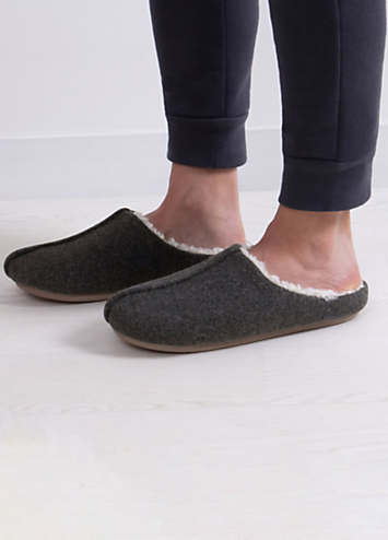 mens quilted mule slippers