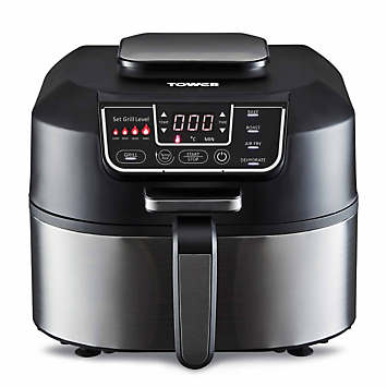 Tower T17086 Vortx 5 In 1 Air Fryer And Grill With Crisper, 5.6L ...