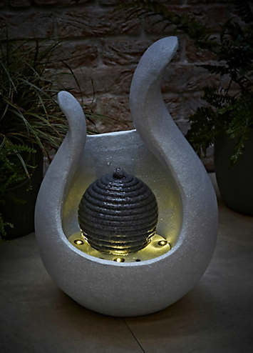 Modular Abstract Water Feature ValueLights Abstract Solar Water Feature | Freemans