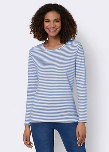 Witt Striped Long Sleeve Top | Freemans