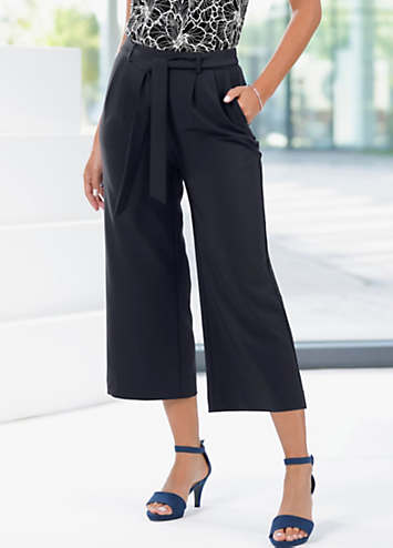 Wide Leg Culottes in White