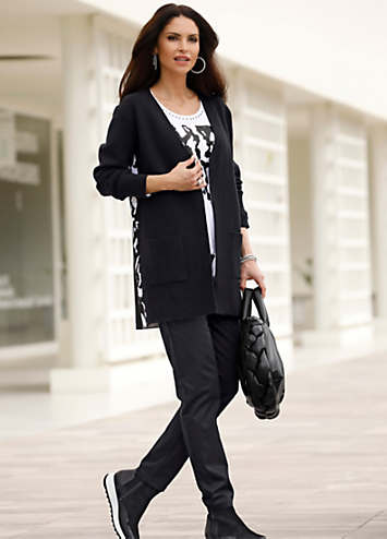 balmain black cardigan