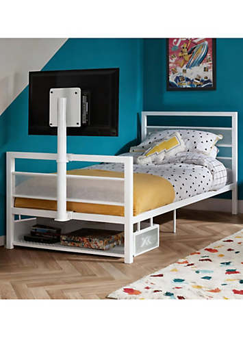 X Rocker Base Camp X Rocker Base Camp Single TV Vesa Mount Bed - White | Freemans