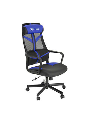 X Rocker Helix Office PC Gaming Mesh Chair Blue Freemans