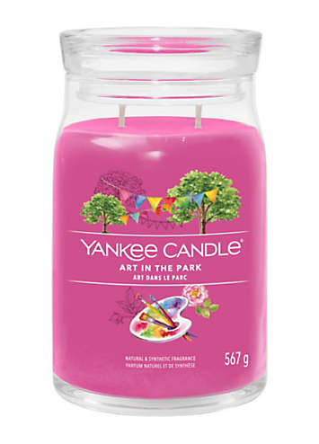 Yankee Candle Signature Large Scented Candle Jar Art In The Park | Freemans