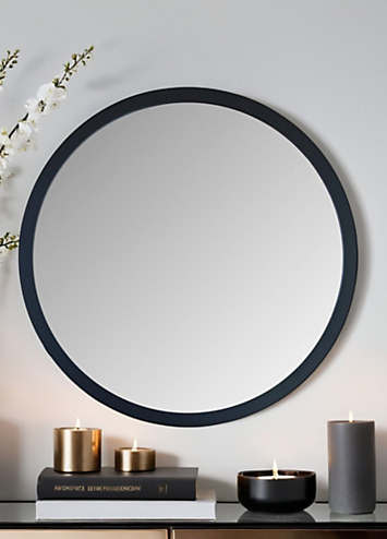 Yearn Classic Round Wall Mirror Black | Freemans