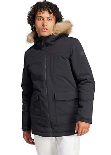 Faux fur adidas jacket sales
