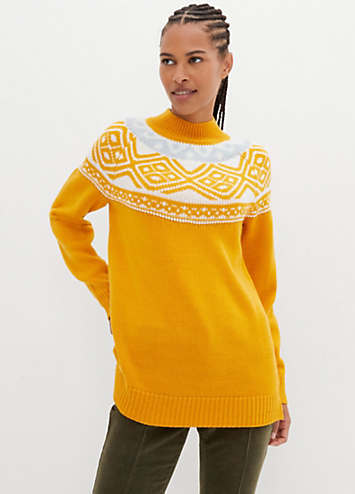 Mustard fair outlet isle jumper