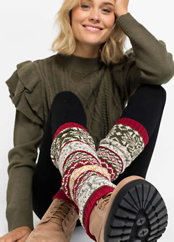 bonprix Sparkly Trim Leg Warmers