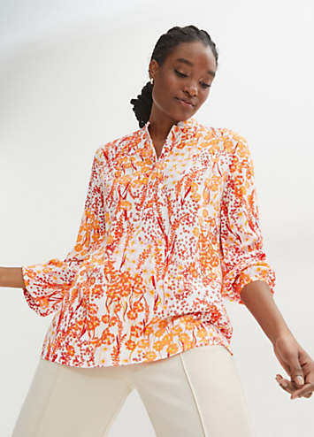 bonprix Floral Print Viscose Blouse