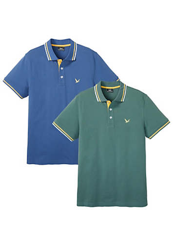 bonprix Pack Of 2 Polo Shirts, Freemans