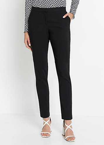 bonprix Slim Fit Bengaline Trousers