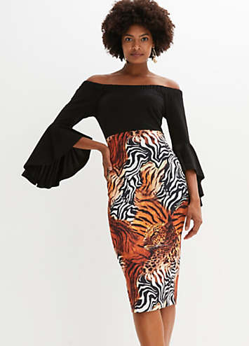 bonprix Tiger Print Dress