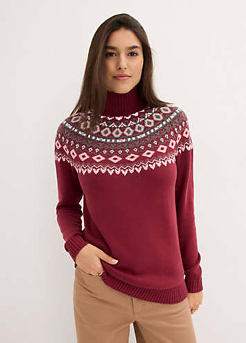 bonprix-Turtleneck-Fair-Isle-