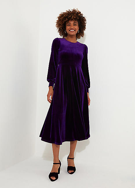 Joe Browns Velour Longsleeved Midi Dress - Freemans Midi Dress New In 28th October 2024