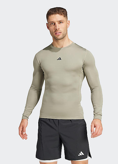 adidas Performance Slim Fit Long Sleeve Training T-Shirt Freemans