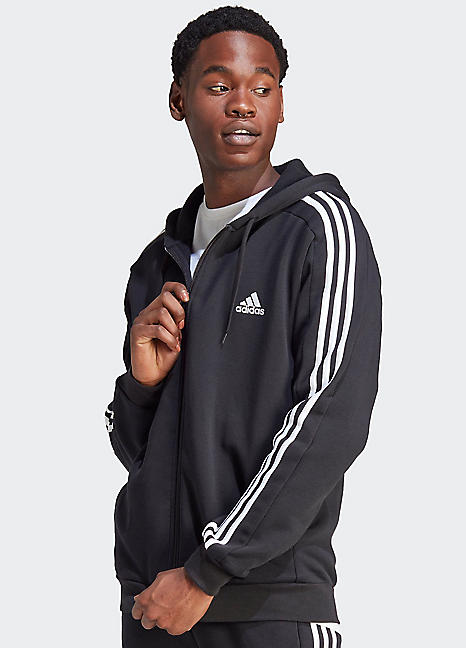 adidas Sportswear 3 Stripes Hooded Sweatshirt Freemans