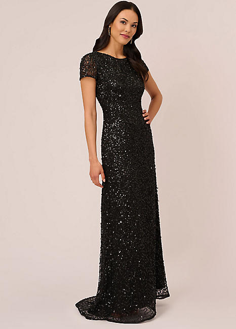 adrianna-papell-black-scoop-
