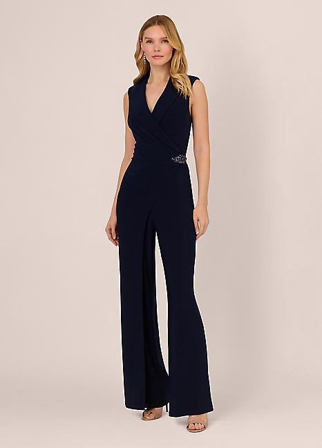 Adrianna Papell Jersey Jumpsuit Freemans