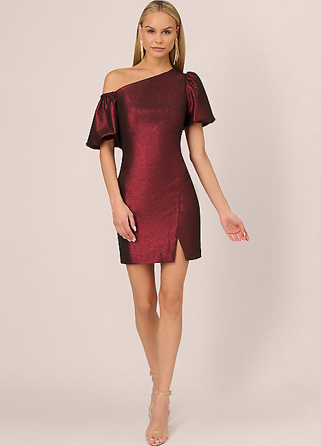 Adrianna Papell Stretch Jacquard Mini Dress | Freemans