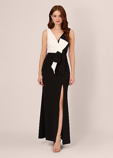 Adrianna Papell Two Tone Evening Gown