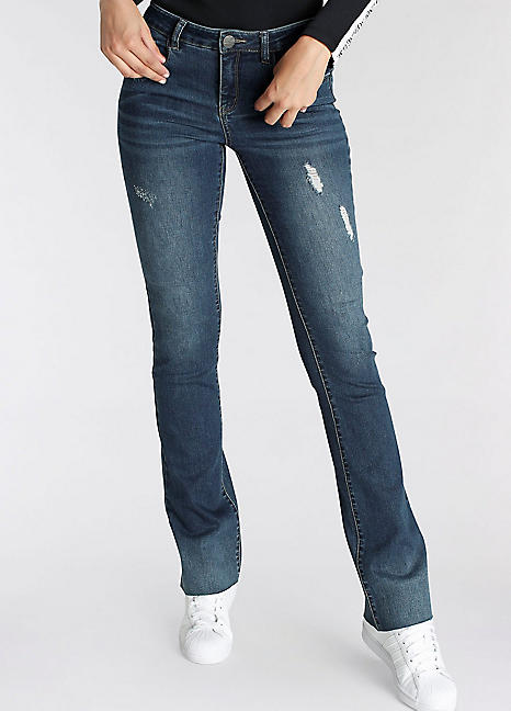 Arizona Contrast Seam Bootcut Jeans