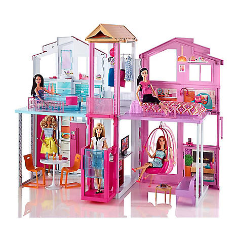 barbie three story townhouse