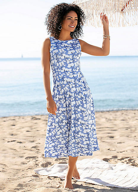 Beach Time Floral Print Summer Dress by beachtime Freemans