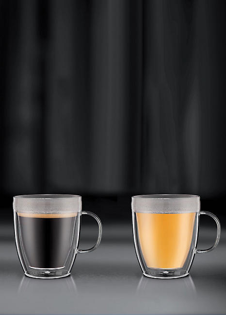 Bodum Bistro BPA Free Jumbo Double Wall Piece Mugs Freemans