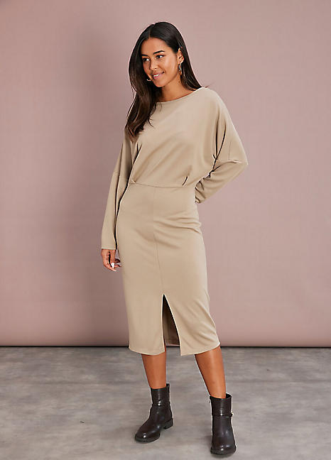 Bonprix Jersey Midi Jumper Dress - Freemans Midi Dress New In 28th October 2024