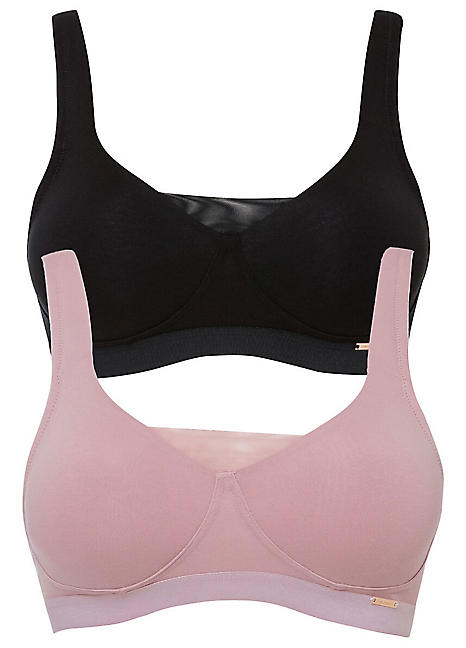 Bonprix Pack Of 2 Cotton Bras - Discount £2