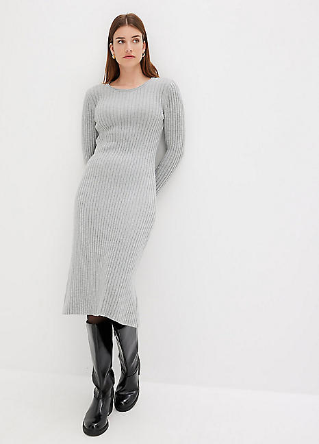 Bonprix Rib Knit Midi Dress - Freemans Midi Dress New In 28th October 2024