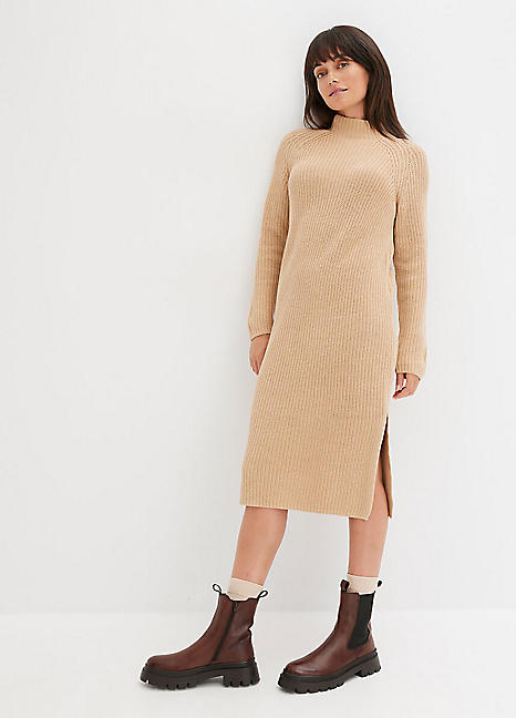 Bonprix Ribbed Knit Midi Dress - Freemans Midi Dress New In 29th October 2024