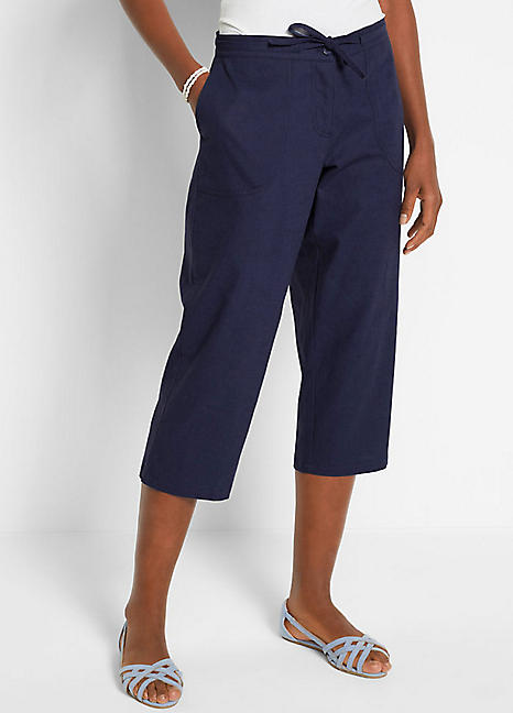 bonprix Stretchy Cropped Trousers