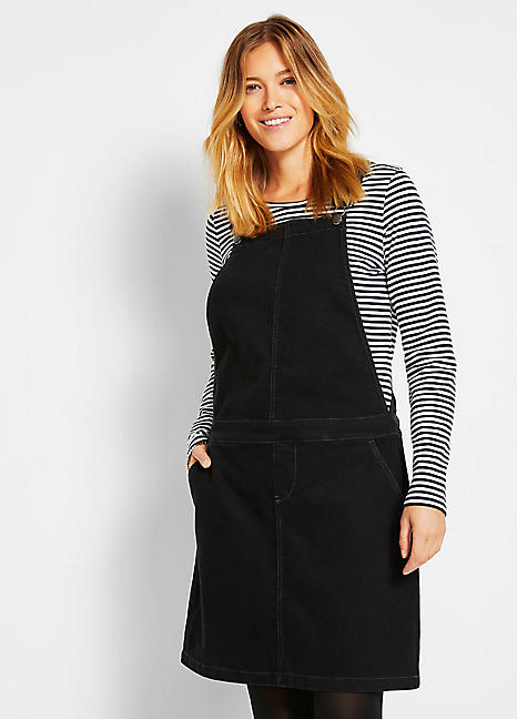 Denim pinafore dress next sale