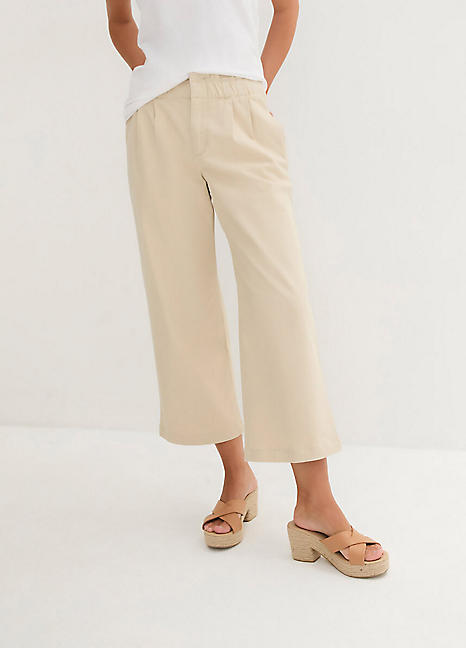 bonprix Elasticated Waist Culottes Freemans