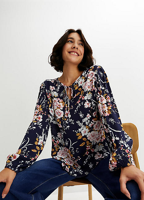 bonprix Floral Print Blouse