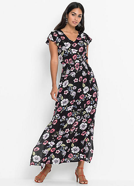 bonprix Floral Print Maxi Dress