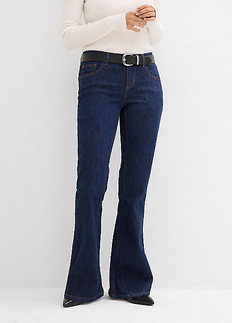 bonprix Mid Waist Flared Jeans Freemans