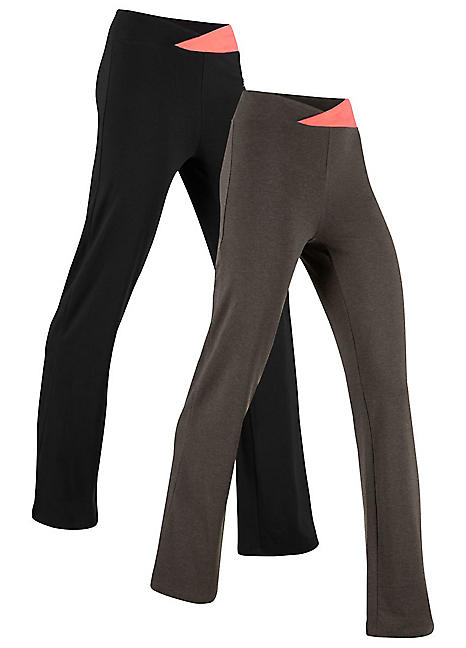 FAYN SPORTS 'Pack of 2' Comfort Flare Sports Pants