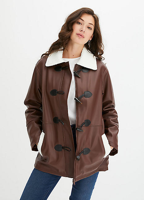 Pleather womens jacket sale