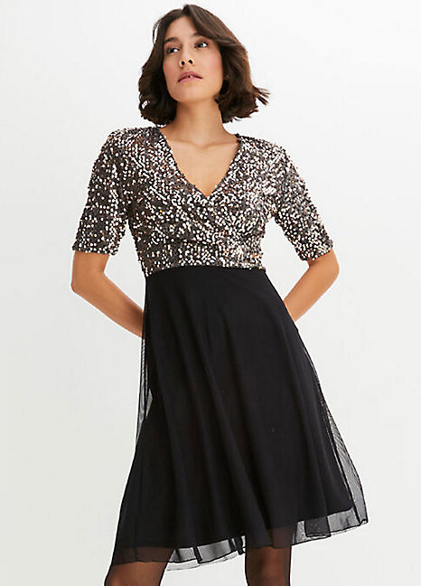 bonprix Sequin Party Dress Freemans