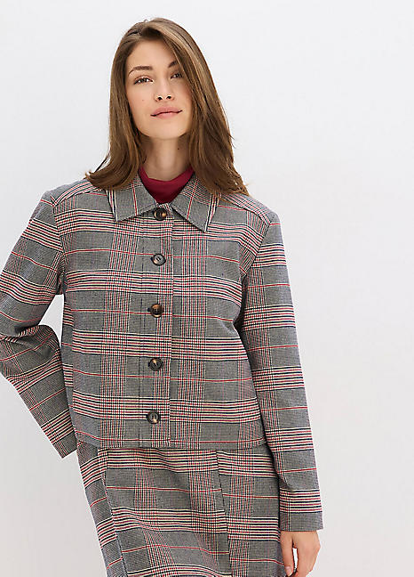 bonprix Short Checked Jacket Freemans