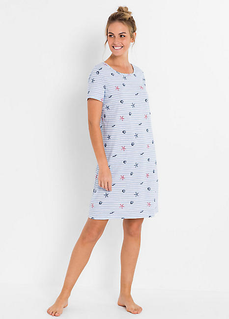 bonprix Stripy Cotton Nightie