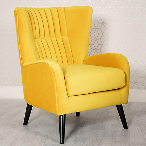 ochre armchair