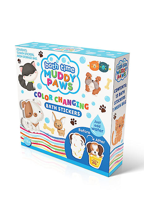 Colour Changing Bath Stickers Muddy Paws Colour Changing Bath Stickers Muddy Paws
